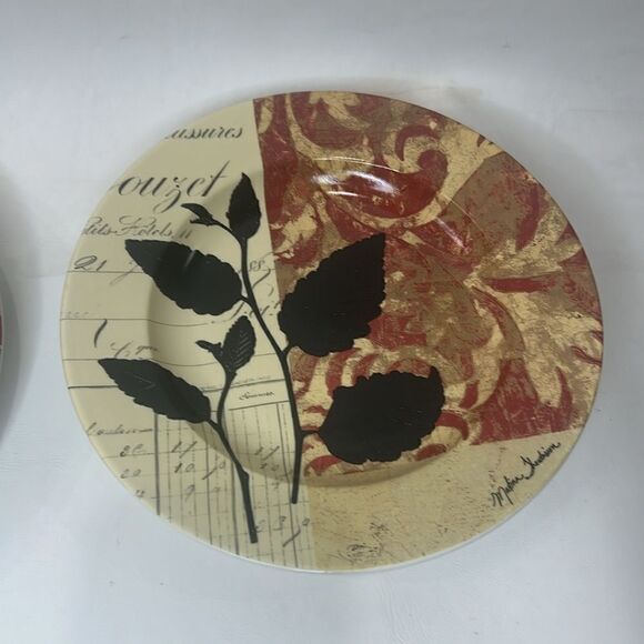 Cypress Home Dessert Salad Side Plates Botanical Garden Signed Matina Thedision - Picture 5 of 11